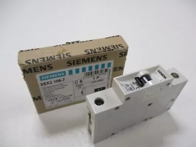 Buy Siemens 5sx2-106-7 Circuit Breaker 6a 230/400v Nsmp • 38$