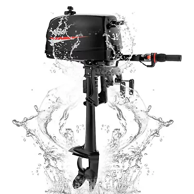 Buy 3.5HP 2 Stroke TBVECHI Outboard Motor,Boat Engine W/ Water Cooling CDI System • 238.66$