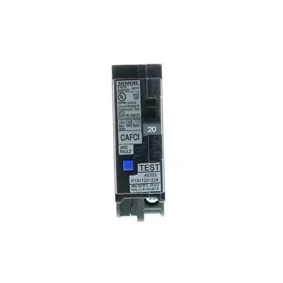 Buy SIEMENS 20 Amp 1-Pole Combination Type AFCI Plug-On Neutral Circuit Breaker • 39.99$
