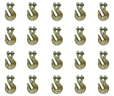 Buy 20 Pack G70 1/2  Clevis Grab Hooks Tow Chain Hook Flatbed Truck Trailer Tie Down • 144.85$