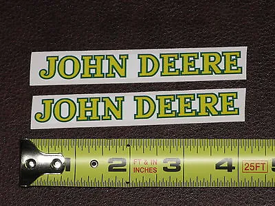 Buy 2 Stickers John Deere 4  Long Text Vinyl Sticker Decal Toy Farm Tractor Gator • 5.99$