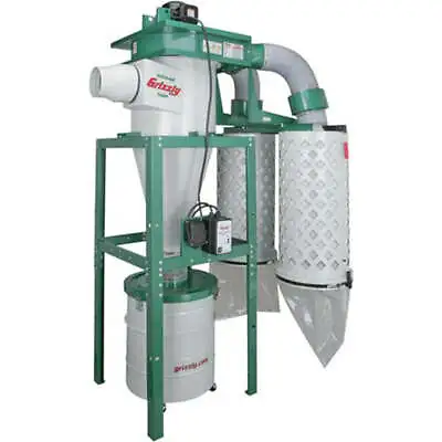 Buy Grizzly G0442 220V 5 HP Cyclone Dust Collector • 4,627$