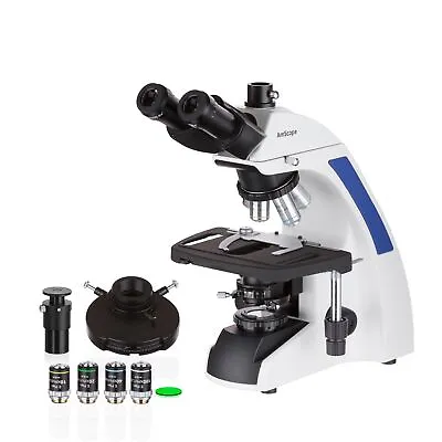 Buy AmScope 40X-2500X Brightfield Phase Contrast Plan Infinity Kohler Lab Microscope • 1,942.99$