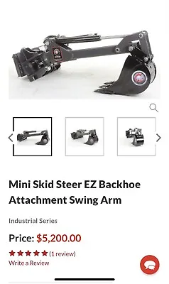 Buy Mini Skid Steer Ez Backhoe Attachment Swing Arm • 4,500$