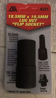 Buy 🔩CTA Tools 4221 Lug Nut Flip Socket (18.5mm X 19.5mm) Brand New. • 14.34$