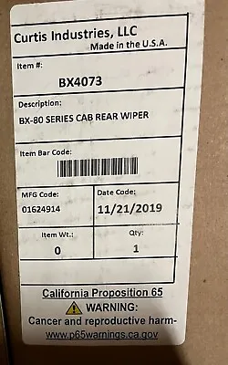 Buy Rear Wiper Kit Bx4073 - For Curtis Kubota - Bx1880 Bx 2380 Bx2680  Cabs • 174.99$