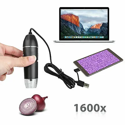 Buy 1600X NEW USB Digital Microscope For Electronic Accessories Coin Inspection • 21.46$