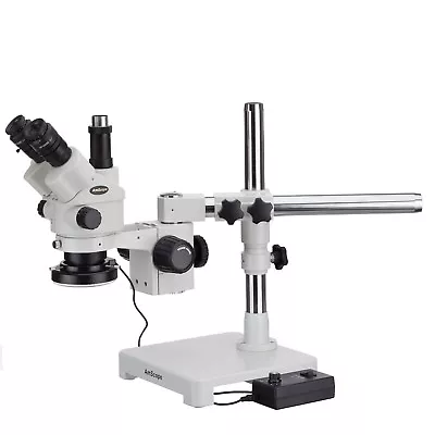 Buy AmScope SM-3NTPZ-144 3.5X-90X Simul-Focal Stereo Lockable Zoom Microscope + 144- • 705.99$