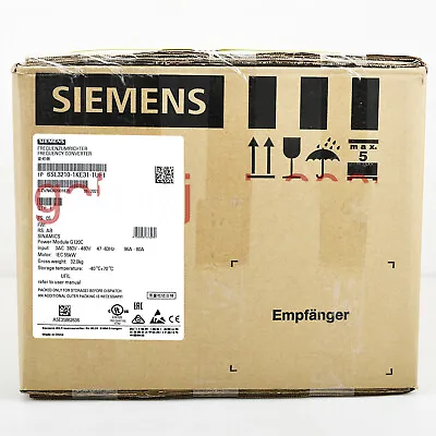 Buy New Siemens 6SL3210-1KE31-1UF1 SINAMICS G120C 55KW Inverter 6SL3 210-1KE31-1UF1 • 3,485.17$