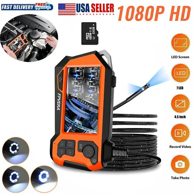 Buy Waterproof 1080P Pipe Inspection Camera Endoscope Video Sewer Drain Cleaner • 69.34$