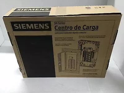 Buy Siemens 125 Amp 12-Space 24-Circuit Indoor Main Lug Breaker Box SN1224L1125 • 59.99$
