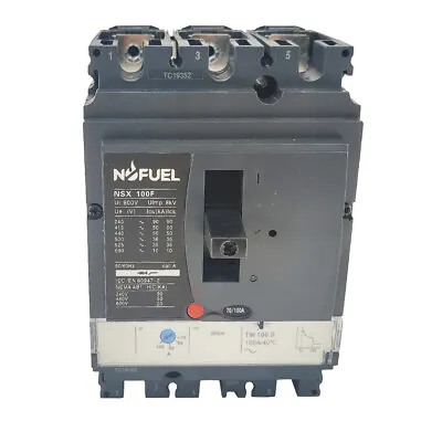 Buy Circuit Breaker LV429630 NSX100F 3P 100A Fit For Schneider Electric Compact MCCB • 99.99$