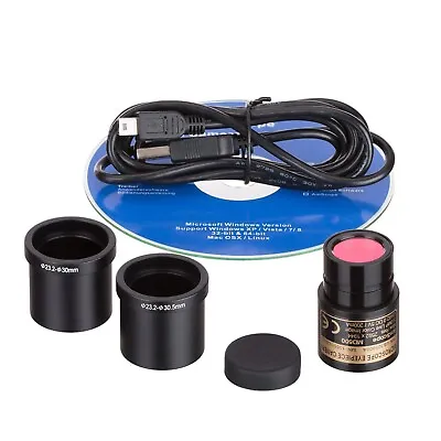 Buy Amscope 5MP USB 2.0 Color CMOS Digital Eyepiece Microscope Camera • 109.99$