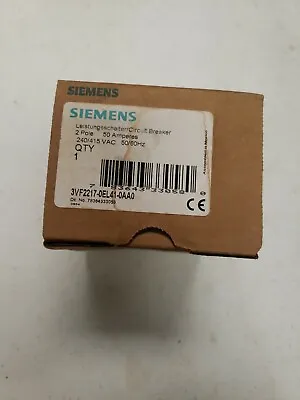 Buy Siemens 3vf2217-0el41-0aa0 50 Amp 2 Pole Circuit Breaker New Old Stock • 79.33$