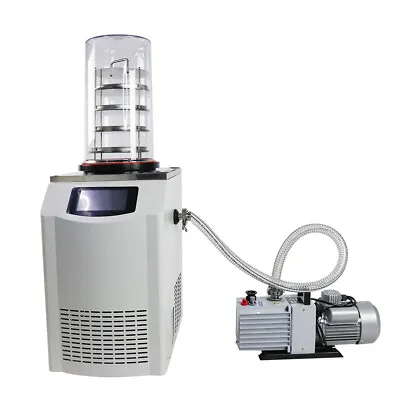 Buy Lab -80℃ Vacuum Freeze Dryer Lyophilizer Sublimation System With Vacuum Pump  • 6,469$