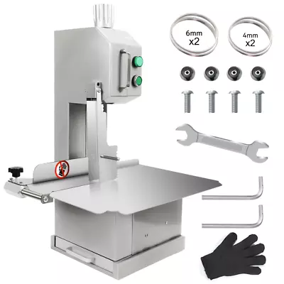 Buy Electric Frozen Meat Cutting Machine 850W Band Saw Blade Commercial Bone Cutter • 499.81$