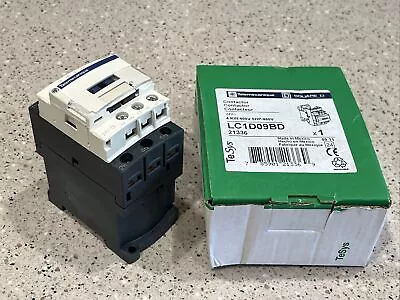 Buy NEW IN BOX Schneider Electric Telemecanique 3 Pole Contactor 9 Amp 24VDC LC1D09 • 24.99$