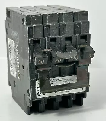 Buy Siemens Q23030CT2 4-Pole Unit Quad Circuit Breaker 30 Amp • 39.95$