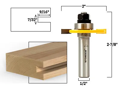 Buy 7/32  Slotting Cutter Router Bit Assembly - 1/2  Shank - Yonico 12106 • 14.95$