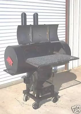 Buy NEW Reverse Flow Tailgate BBQ Pit Smoker And Charcoal Grill W/ STAND • 2,400$