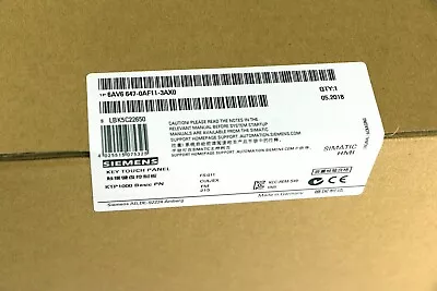 Buy New In Box Siemens Ktp1000 Touch Panel 6av6 647-0af11-3ax0 6av6647-0af11-3ax0 • 1,468$