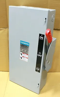 Buy SIEMENS DTNFC322 Double Throw Safety Switch 3P 60A 240VAC 250VDC Non Fused VBII • 1,028.49$