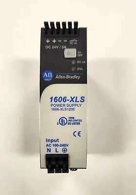 Buy Allen Bradley 1606-XLS120E Ser A Power Supply 24VDC 5A 100-240VAC Input • 45$