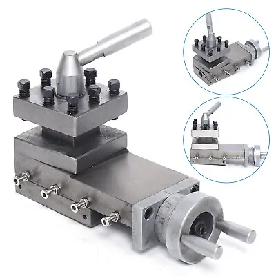 Buy METAL LATHE CROSS SLIDE AND TOOL HOLDER Compound Lathe Parts Stroke 90mm M5*35 • 87.40$