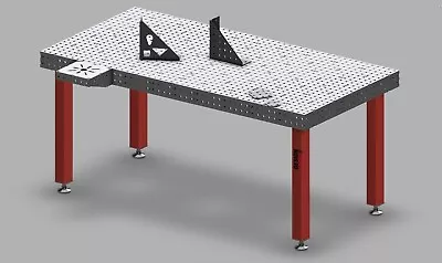 Buy 4x8 Welding Table DXF Plans With Vise Mount And Jig Fixture Designs USA Made • 17.50$