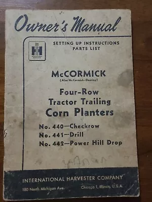 Buy International Harvester, Mccormick 4 Row Tractor Trailing Corn Planter,... • 14.99$