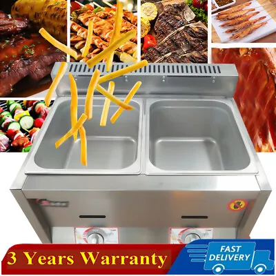 Buy 2-Pan Propane Gas Food Warmer Restaurant Tabletop Desktop Countertop Steam Table • 164.59$