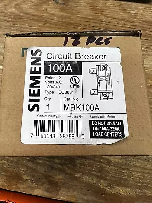 Buy Siemens MBK100A 100A Main Breaker Conversion Kit - Black • 60$