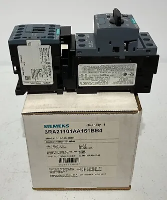 Buy Siemens 3RA21101AA151BB4 SELF PROTECTED COMBINATION STARTER 1.6Amp 24V • 48.88$