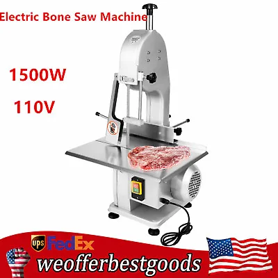Buy 1500W Commercial Electric Meat Bone Saw Machine Meat Bone Cutting Cutter Slicer • 377.88$