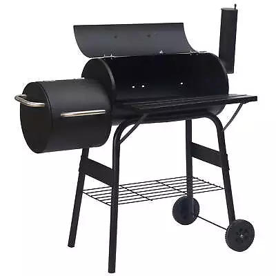 Buy Outdoor BBQ Grill Charcoal Barbecue Pit Backyard Meat Cooker Smoker • 111.22$