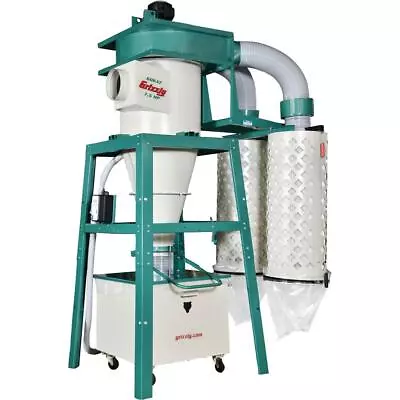 Buy Grizzly G0637 7-1/2 HP 3-Phase Cyclone Dust Collector • 6,150$