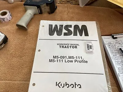 Buy Kubota M5-091 M5-111 M5-111 Low Profile Tractor Work  Shop Repair Manual  Sealed • 110$