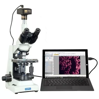Buy OMAX 40X-2000X 14MP Digital Darkfield LED PLAN Trinocular Compound Microscope • 1,938.99$