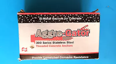 Buy Qty 25 Aggre-gator Stainless Steel Concrete Anchors 1/4”x 4” Hex Washer Head • 15.95$