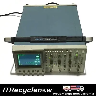 Buy Tektronix 2247A 100MHz 4 Channels Analog Oscilloscope W/ 200MHz Counter Timer • 267.75$