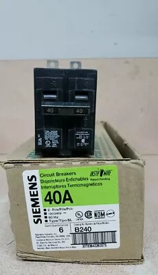 Buy 1) New! Siemens B240 40A 2 Pole Type BL Circuit Breaker 240v Bolt On 40 Amp 2P • 29.92$