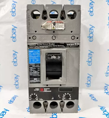 Buy Siemens FXD62B200 Molded Case Circuit Breaker Bolt-on 200 Amp - 2 Pole - 600 Vol • 142.49$