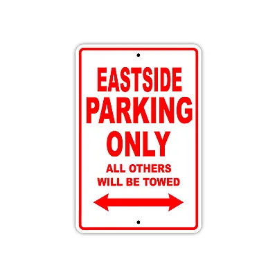 Buy Eastside Parking Only Boat Ship Art Notice Decor Novelty Aluminum Metal Sign • 39.99$