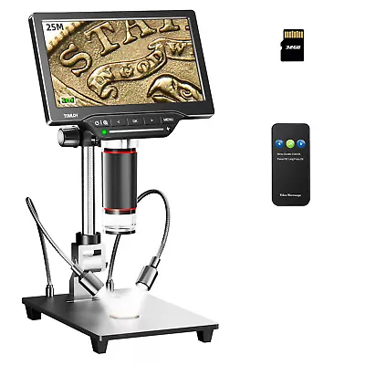 Buy TOMLOV 10In 16MP 1080P Coin Magnifier 1300X HDMI Digital Microscope Error Coins • 154$