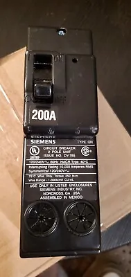 Buy Siemens 200A Main MQN2200 120/240V Circuit Breaker, DY-785, Type QNH, 2 Pole • 79.99$