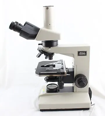 Buy Nikon Labophot Polarizing Trinocular Microscope 4x 10x 40x • 899.99$