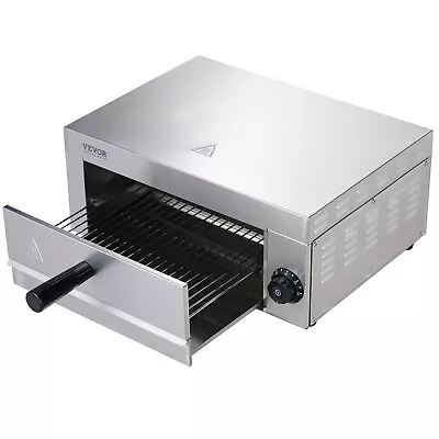Buy VEVOR Electric Pizza Oven 12-inch 1500W 0-60 Minutes Timer Removable Crumb Tray • 85.99$