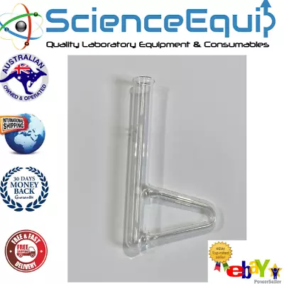 Buy Thiele Glass Melting Point Tube Triangle Shape Lab Chemistry Glassware - 25mm OD • 29.01$