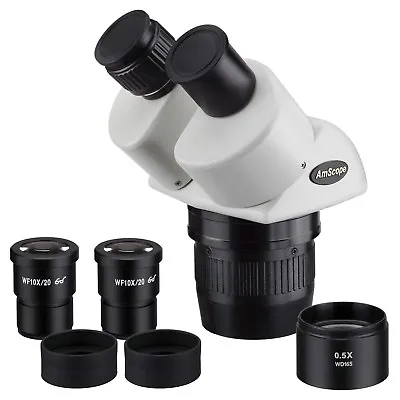 Buy AmScope SW24BX 10x-20x-40x Super Widefield Stereo Binocular Microscope Head • 147.99$
