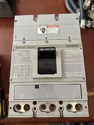 Buy USED - Siemens 400A 600V 3 Pole JXD6-A Molded Case Circuit Breaker JXD63S400A • 494.95$